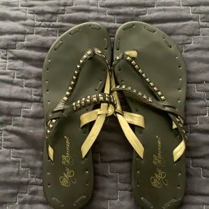 Slightly used Matt Bernson Love sandal.